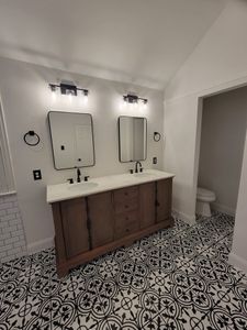 Our Bathroom Renovation service offers homeowners a seamless and stress-free experience, transforming outdated or dysfunctional bathrooms into beautiful and functional spaces for relaxation and rejuvenation. for J Guerra Enterprises in Anna, TX