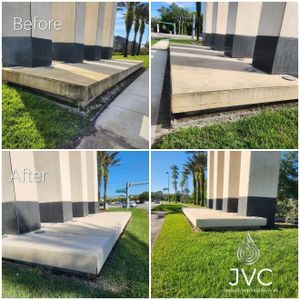 We offer professional concrete cleaning to restore the original look of driveways, sidewalks and patios. Our experienced staff will make your outdoor surfaces shine! for JVC Pressure Washing Services in Tampa, FL