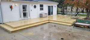 Enhance your outdoor space with our expert deck construction services, offering custom designs and quality craftsmanship to create a functional and beautiful extension of your home that suits any lifestyle. for Friedrich Fence in Sterling, IL