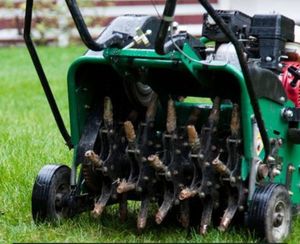 Enhance your lawn's health with our professional aeration service, which improves soil oxygenation and nutrient absorption, resulting in a lush, vibrant yard for your home. Trust us for greener grass today! for Curb Appeal Lawn Care in Kansas City, Kansas
