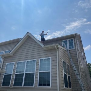 Our Gutter Cleaning service ensures the removal of debris and buildup, preventing clogs and potential water damage to your home's foundation. for Freedom Exterior LLC in Perry Hall, MD