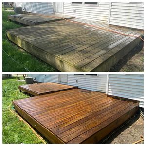 Our Deck Restoration service brings your outdoor deck back to life, restoring its beauty and protecting it from the elements. for Hometown Home Services Inc. in Knox, IN