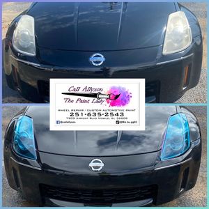 My headlight tint & reconditioning service is a great way to improve the appearance of your car's headlights while also protecting them from the sun. I will tint your headlights to help keep them looking like new. for Call Allyson “The Paint Lady” LLC in Mobile, AL