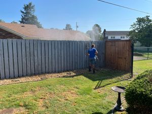 Our Fence Washing service utilizes high-pressure water to effectively remove dirt, grime, mold, and mildew from your fence, restoring its appearance and prolonging its lifespan. for Shoals Pressure Washing in North Alabama, 