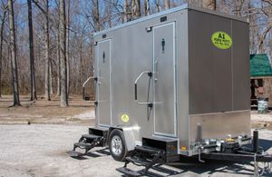 Our Deluxe Portable Restroom Trailer service offers luxury portable restroom solutions for homeowners, providing convenience and comfort for your special events or temporary bathroom needs. for A1 Porta Potty in Louisville, KY