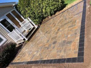Our Hardscaping service creates beautiful, lasting outdoor living spaces with hardscape elements like pavers, walls, and stone features. for B&L Management LLC in East Windsor, CT
