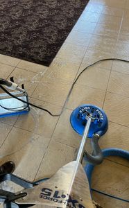 For your hard surface floors we have
top of the line cleaning systems to
make sure that your flooring is cleaned
properly. The grout in your flooring is a
porous material which can collect dirt.
We will remove stains, grout buildup
and more to have your tile shining like New again.  for Lightning Carpet Cleaning in Visalia, CA