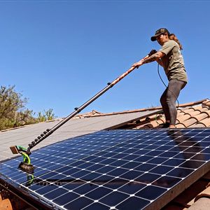 Our Solar Panel Cleaning service ensures optimum energy efficiency by removing dirt, debris, and bird droppings from your solar panels so we can generate maximum energy for your home. for The Window & Solar Ninjas in Riverside County, CA
