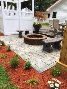 "Explore our Firepits service to enhance your outdoor living space with stylish and functional concrete fire features for cozy gatherings and memorable nights in your own backyard. for Musick Concrete Services in Kitty Hawk, NC