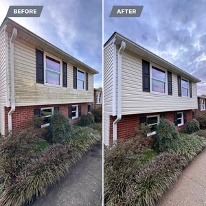 Our Home Softwash service uses gentle yet effective methods to remove dirt, grime, and mold from your home's exterior surfaces while ensuring no damage occurs during the cleaning process. for LeafTide Solutions in Richmond, VA