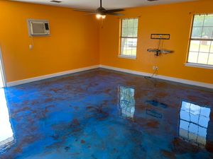 Our epoxy flooring service is a durable and attractive option for your home. It provides an easy-to-clean, long lasting surface that will enhance the look of any space. for Axba Professional Painting & Construction in Dallas, TX