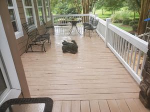 Our Deck & Patio Cleaning service is the perfect way to clean and restore your outdoor living space. We use a gentle but effective pressure washing and soft washing approach to remove all the built-up dirt, grime, and stains from your deck or patio. for Sparkle-N-Shine Mobile Pressure Washing in Vidalia, GA