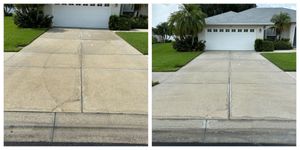 Our Flat Surface Cleaning service includes thorough cleaning of driveways, patios, sidewalks, and more using high-pressure washing techniques. Enhance your home's curb appeal while we tackle roof cleaning too. for My Softwash Guys in Venice, FL