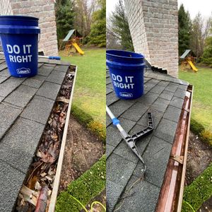 Our Gutter Cleaning service ensures that your gutters are free from debris, preventing clogs and water damage to your home. for ProTech Pressure Wash LLC in Clinton Township, MI