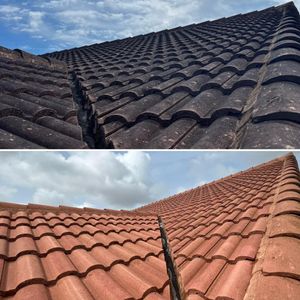 Our Softwash Roof Cleaning service safely removes mold, algae, and dirt from your roof using a gentle low-pressure technique. Extend the life of your roof and improve curb appeal. for Center Group Professional Services in Palmetto Bay, FL