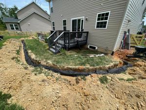 Our drainage service can help keep your home's foundation dry and stable. We can install French drains, gutter drains, and dry wells to help channel water away from your home and remove standing water issues.  for ALPHA LANDSCAPES in Culpeper, VA