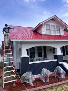 Our Roof Cleaning service offers a thorough and gentle cleaning solution to remove algae, moss, and stains from your roof, preserving its longevity while improving the overall appearance of your home. for Southern Exterior Solutions in Raeford, NC