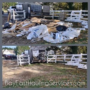 Whether doing a renovation yourself or needing help as a contractor on the job we offer dump trailer services to remove debris for your property or job site. for Bay East Hauling Services & Junk Removal in Grasonville, MD