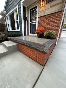 Our Porch Installation service offers homeowners a hassle-free solution to enhance their outdoor spaces with professionally installed concrete porches. for D.R. Concrete  in Lincoln Park, MI