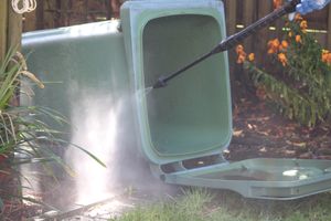 Our Garbage Can Cleaning service offers homeowners a hassle-free solution to keep their trash cans clean and odor-free, ensuring a hygienic living environment. for Exterior and Interior Solutions LLC in South Jersey, NJ