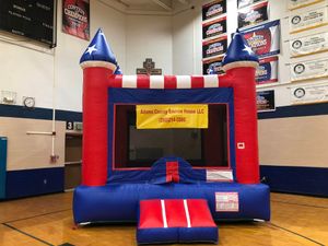 "experience the ultimate fun and excitement for your next party with our Bouncy Houses service, providing hours of jumping entertainment that will surely delight both kids and adults. for Adams County Bounce Houses, LLC in Decatur, IN