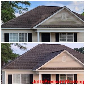 Our Roof Cleaning service is the perfect solution for homeowners who want to clean their roof without having to climb up on a ladder. We use a special roof cleaning solution that will remove any dirt, dust, or algae from your roof. for Jette's Pressure Washing in Augusta, GA