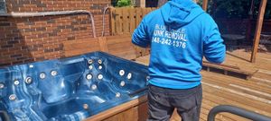 We'll remove your old hot tub so you don't have to worry about it. Easy, professional, fast. for Blue Eagle Junk Removal in Oakland County, MI