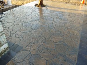 Our Patio Design & Construction service offers homeowners the opportunity to transform their outdoor space with beautiful, custom-designed patios that are expertly built using high-quality materials. for VQ Land & Stone in St. Louis, MO