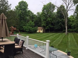 Our Patio Design & Construction service offers professional expertise and skilled craftsmanship to help homeowners create beautiful, functional outdoor living spaces for their relaxation and entertainment needs. for Matty L's Lawn and Tree Care in Monroe, CT