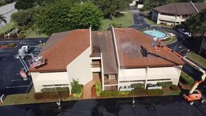 Our Roof Cleaning service removes dirt, moss, and algae build-up on your roof to help extend its lifespan and improve curb appeal. for Brightside Exterior Cleaning in Cape Coral, FL