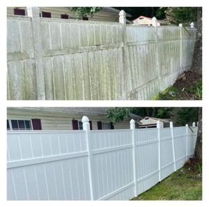 We offer a Fence Washing service to make your outdoor fencing look like new. Our specialized soft washing techniques will leave you with beautiful results! for The Boss Mobile Pressure Washing Inc in Chicago, IL