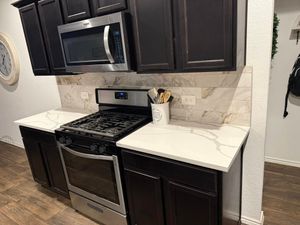Transform your kitchen with our expert backsplash tiling service. We offer precision installation, a variety of stylish options, and durable materials to enhance your space's aesthetic and protect against splashes. for A.T Custom Marble & Granite in Houston, TX