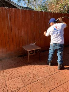 We offer a fence washing service to help homeowners keep their fences looking new. We use a special detergent and pressure washer to clean the fence, removing any dirt, dust, or stains. for E&E Pressure Washing Service in Houston, TX