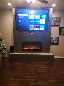 Our Entertainment Centers service offers homeowners custom-crafted designs and installations of stone and woodwork, providing stylish and functional solutions for organizing media equipment. for Bravo 13 Customs LLC                                          in Saginaw , TX