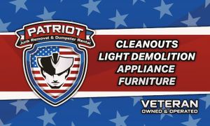 Patriot Junk Removal & Dumpster Rental offers reliable and efficient junk removal and dumpster rental services, ensuring a clutter-free home environment for homeowners seeking comprehensive cleaning solutions alongside their pressure washing needs. for Patriot Power Washing in Sunrise Manor, NV