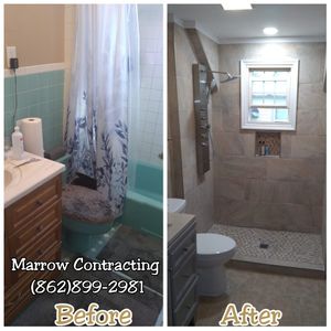 We offer comprehensive Bathroom Renovation services to homeowners, ensuring a seamless and hassle-free experience in transforming your bathroom into a modern and functional space. for Marrow Contracting & Flooring LLC in Morristown, NJ
