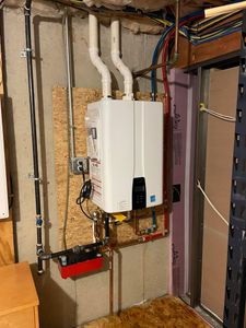 Our On Demand High Efficiency Water Heater Installation service offers homeowners an efficient and convenient solution for replacing or upgrading their water heater unit with professional installation by our experienced technicians. for Zrl Mechanical in Seymour, CT
