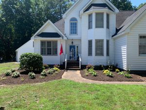 Mulch is used to help maintain the health of your landscape. A fresh layer of mulch enhances the look of your flower beds. for LodgeLawn LLC in Chesapeake, VA