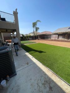 Our artificial grass installation service is the perfect solution for homeowners who want a lush, green lawn without the hassle and maintenance of natural grass. We can install artificial turf in any size or shape to perfectly fit your yard, and our team of experienced professionals will make sure the installation is done correctly and looks great. for Cortez Landscape & Tree service in Corona, CA
