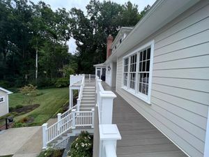Our Home Softwash service effectively cleans and sanitizes the exterior of your home using a gentle, low-pressure technique that ensures no damage to delicate surfaces. for Freedom Exterior LLC in Perry Hall, MD