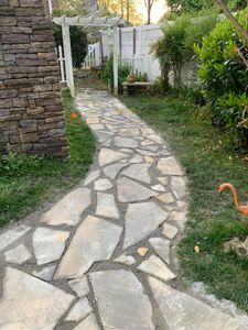 The Pavers service provides tailored designs to your property to bring about a new walkway with high quality pavers installed custom to your home.  for LodgeLawn LLC in Chesapeake, VA