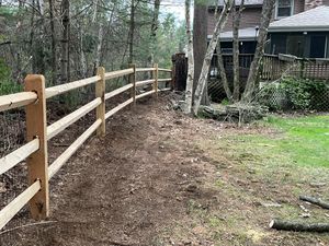Our Wood service offers high-quality fencing materials made from sustainable wood, providing homeowners with an attractive and durable solution for their property's security and privacy needs. for Prestige Fence LLC in Londonderry, NH