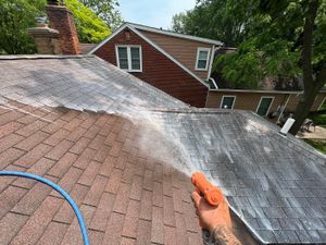 Our Roof Washing service will effectively remove moss, algae, and other debris from your roof using gentle techniques to restore its appearance and prolong its lifespan without causing damage or voiding warranties. for ProTech Pressure Wash LLC in Clinton Township, MI
