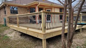 Our Deck & Patio Installation service offers homeowners a professional and reliable solution to create an inviting outdoor space that enhances their home's aesthetics, comfort, and functionality. for The Honey Do's Construction in Moody, TX