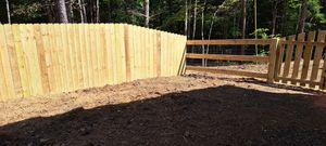 Enhance your home's privacy and security with our durable stockade fencing. Expertly crafted, these sturdy wooden panels offer an attractive, classic solution to boundary marking and enhance your property's aesthetic appeal. for Premier Fence in Marietta, GA