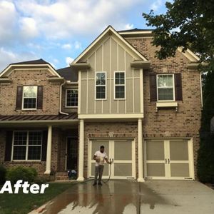 Our pressure washing service is the perfect solution to remove built-up dirt, dust, and grime from your home's exterior. We use a powerful spray nozzle to blast away all unwanted gunk in a safe and effective way. for Acpainting and Cleaning LLC in Atlanta, Georgia