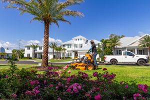 Our mowing services in Orange Park FL offers efficient, reliable lawn care to keep your home or business looking healthy and attractive all year round. for Pro Designs Landscaping LLC in Jacksonville, FL