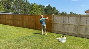 Starting between $599 - $1,899 Our Fence Staining service enhances the aesthetic appeal of your property by providing professional staining and preserving solutions for fences, ensuring long-lasting durability and protection. for Frontline Woodcare, LLC in Robertsdale, AL