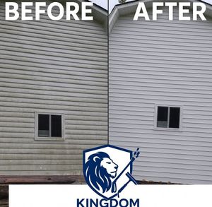 Enhance your home's curb appeal with our Power Washing service. We remove dirt, grime, and stains from driveways, patios, and siding for a refreshed look that complements our window cleaning services. for Kingdom Power Washing & Window Cleaning in Flushing, MI