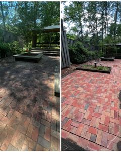 Our Hardscape Cleaning service is designed to restore the beauty of your outdoor surfaces, such as driveways and patios, through effective pressure washing techniques and top-quality cleaning products. for Critts Pressure Washing in Bethesda, NC